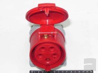 Евророзетка силовая 3p+n+g, 32a